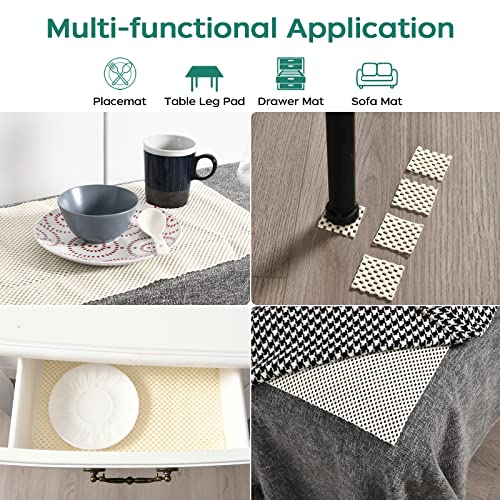 Non-Slip Rug Pad for Area Rugs, 2x3 Ft Extra Thick 0.1" Grip Underlay