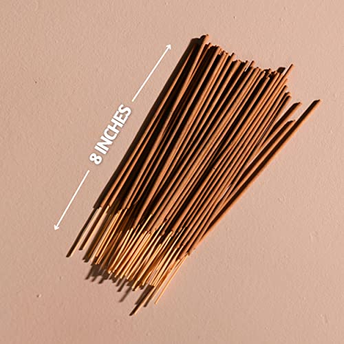 French Vanilla Incense Sticks - 75 Count, 8-Inch Natural Low-Smoke Aromatherapy
