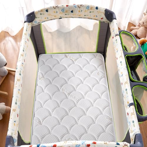 Pack and Play Mattress Topper - 38" x 26" x 1.5" Breathable Foam Pad