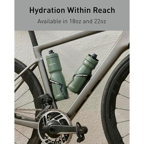 CamelBak Podium Steel Insulated Stainless Steel Bike Water Bottle Stainless, 18oz