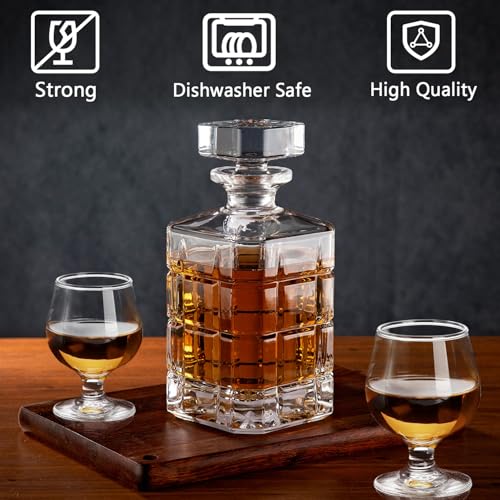 Set of 6 Small Brandy Snifter Glasses 5 OZ Cognac & Spirit Drinkware