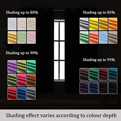84-Inch Fuchsia Pink Room Darkening Curtains - 2 Panels