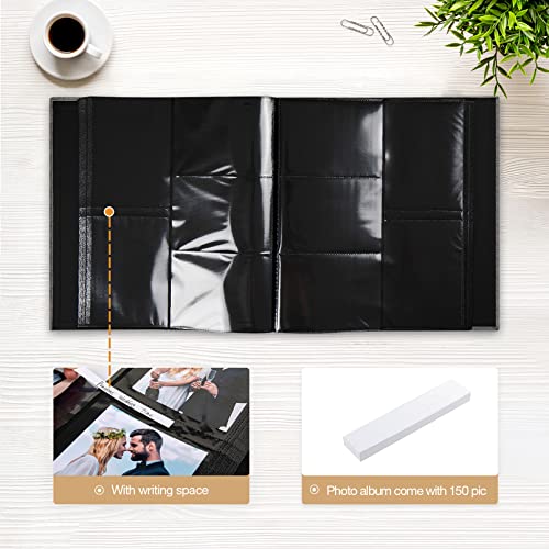 Large Capacity 4x6 Photo Album, 1000 Pockets, Gray Linen Cover