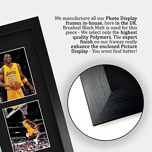 Kobe Bryant Signed 16 x 12 Inch Autograph Photo Display - Framed NBA Memorabilia