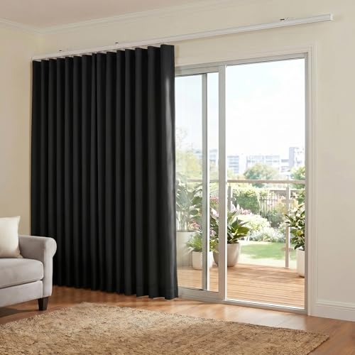 Blackout Room Divider Curtain, Floor to Ceiling Privacy Panel, 100x84 Inch