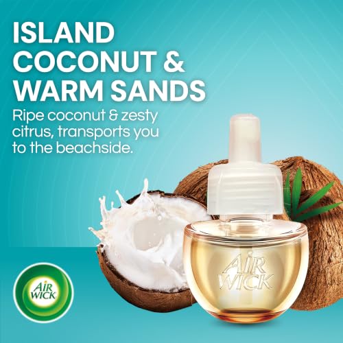 Air Wick Scented Oil Refill Island Coconut & Warm Sands 3.38 Fl Oz - 5 Pack