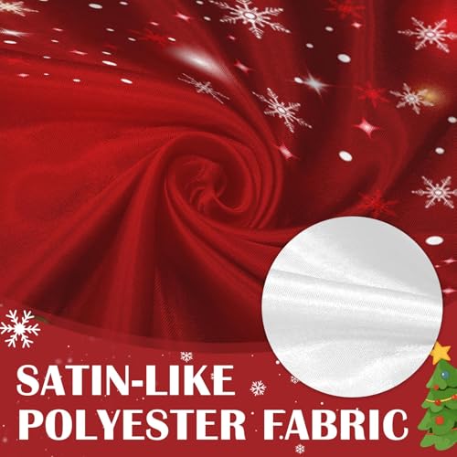 Britown Christmas Kitchen Curtains and Valances Set with Red Snowman - 36 Inch