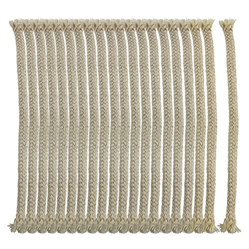 20PCS Cotton Kerosene Lamp Wicks - 1/4 Inch Round Braided Wicks