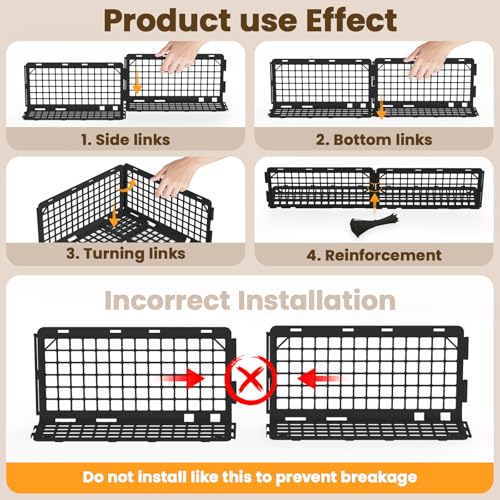 12-Piece Adjustable Under Couch Blocker for Pets - Durable ABS Furniture Guard