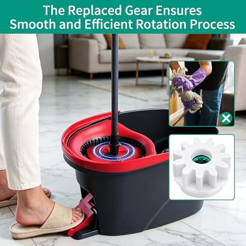 3 Pcs Spin Mop Bucket Pedal Bearing Replacement Gear Repair Kit