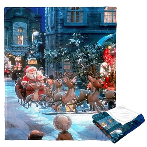 Northwest The Year Without a Santa Claus Silk Touch Throw Blanket 50" x 60" Down Santa Claus Lane