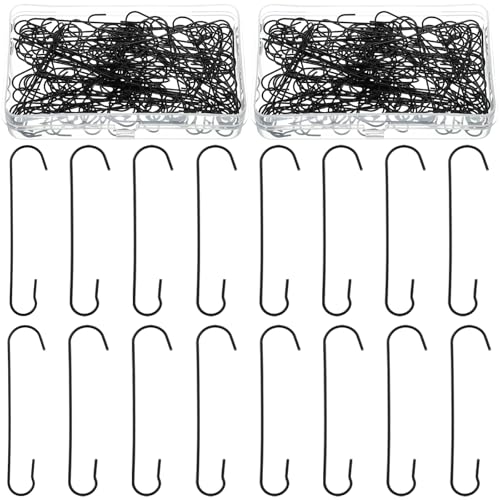 120-Piece Metal Christmas Ornament Hooks with Storage Box - C-Shape Hangers