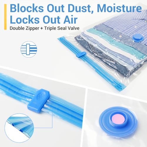 FYGRIP Vacuum Storage Bags 20-Pack Space Saver Bags with Hand Pump