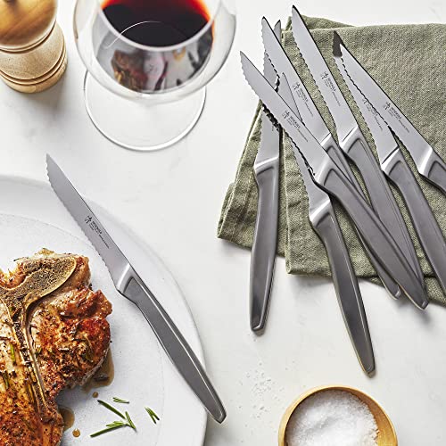 Henckels 16-pc Stainless Steel Serrated Steak Knife Set (Variation: 16-pc Stainless Steel Serrated)
