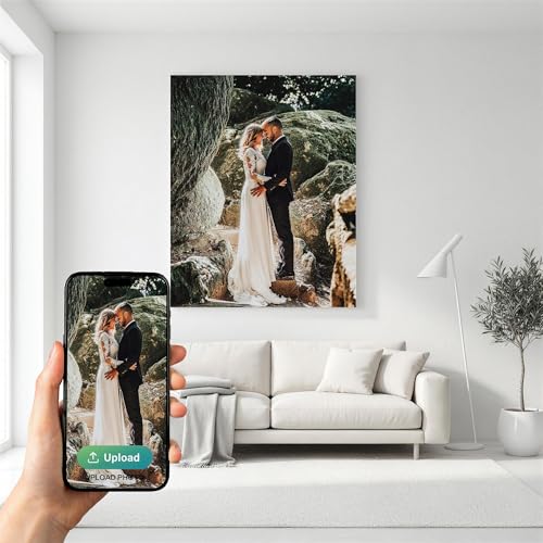 P&L ART Personalized Custom Canvas Print - Framed Photo Wall Art 8x10