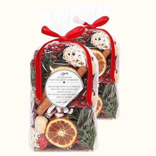 Stovetop Potpourri Instruction Labels - 250 Pack 2-Inch Circular Stickers for Christmas Home Fragrance
