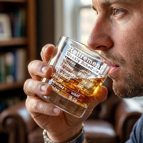 Delviyora 10oz Whiskey Glass for Retirement & Farewell Gifts, Boss, Coworker, Management