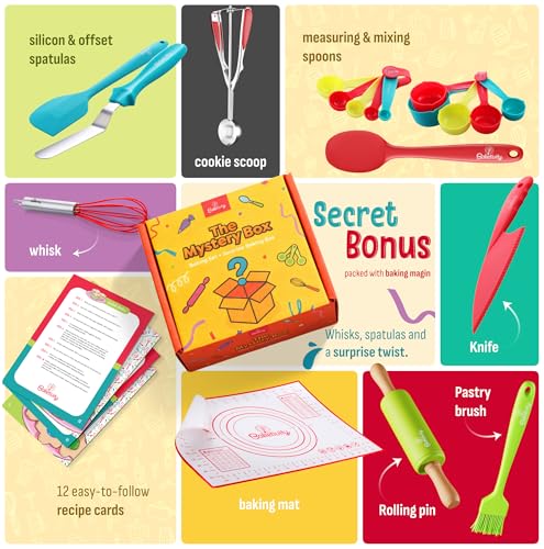 Kids Baking and Cooking Utensils Set Safe Kitchen Tools for Kids