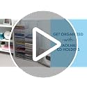 Stackable Clear Plastic CD Organizer Tray - Holds Up to 30 Jewel Cases