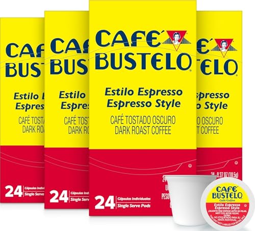 Espresso Style Dark Roast Single Serve Coffee Pods - 96 Count (4x24)