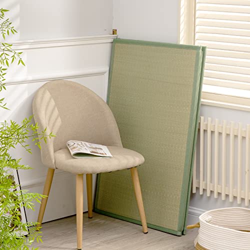 Natural Igusa Rush Grass Tatami Mat - 79" x 39" Foldable Floor Mattress