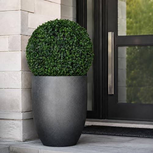 15-Inch Artificial Boxwood Topiary Balls - UV-Resistant Outdoor Greenery (2-Pack)