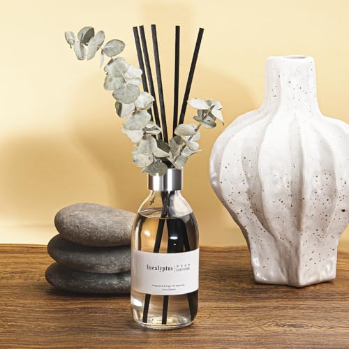 Eucalyptus Reed Diffuser Set with Reeds - 6.7 oz Long-Lasting Home Fragrance