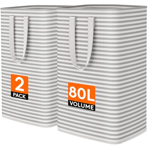 Lifewit 2-Pack 80L Large Collapsible Laundry Basket & Hamper