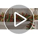 Anderson's 25ft Light Blue & White Metallic Sparkle Tinsel Garland - Fluffy Decor for Parties & Celebrations