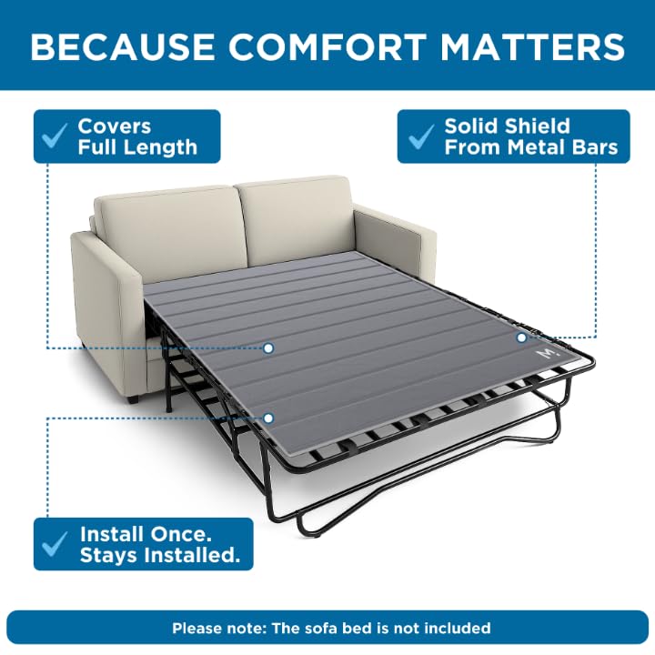 Queen Sleeper Sofa Bed Support Board - Permanent Folding Bar Shield