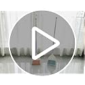 Kids Mini Broom and Dustpan Set - Pretend Play Housekeeping Toy (Light Blue)