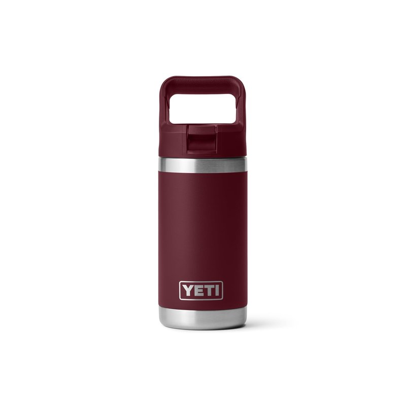 YETI Rambler Jr. 12 oz Kids Bottle, with Straw Cap, Wild Vine Red
