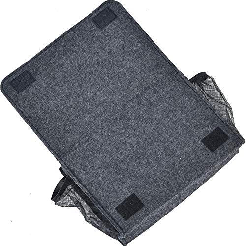 Large Felt Bedside Caddy Organizer with 8 Pockets for Bed and Sofa