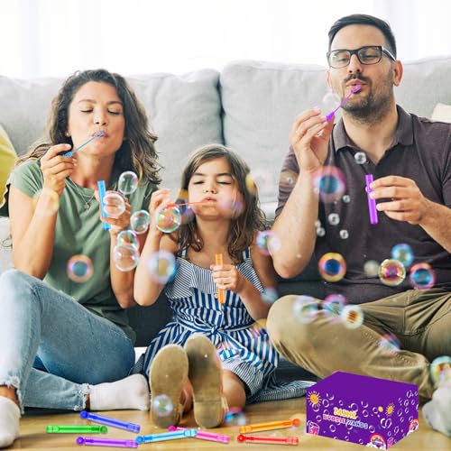 Leetous Mini Donut Bubble Wands Party Favors 20-Pack