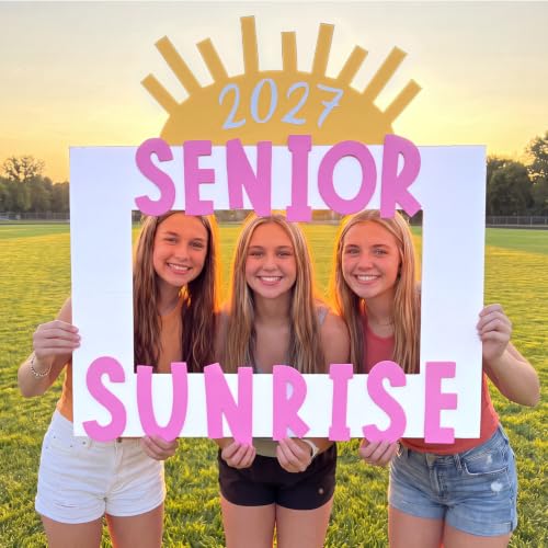 2027 Senior Sunrise Photo Booth Frame - Large Back to School Party Prop