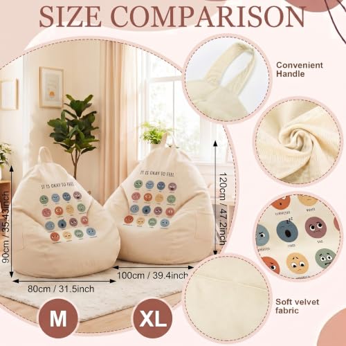 Bean Bag Chair Cover for Reading Corner - Classroom Storage & Sensory Seating