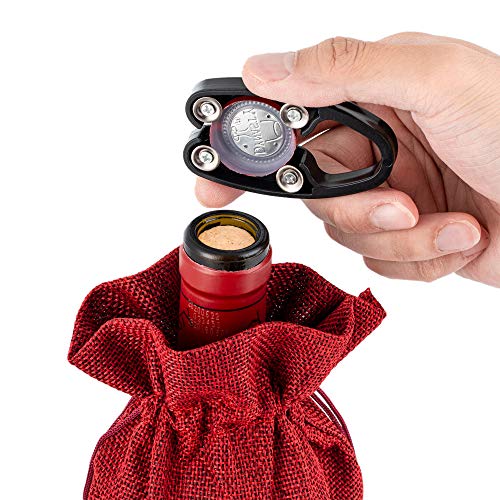 Wine Ziz Air Pressure Wine Opener & Foil Cutter Gift Set Black