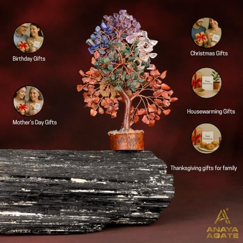 7 Chakra Crystal Tree of Life Set - Healing Necklace & Bracelet