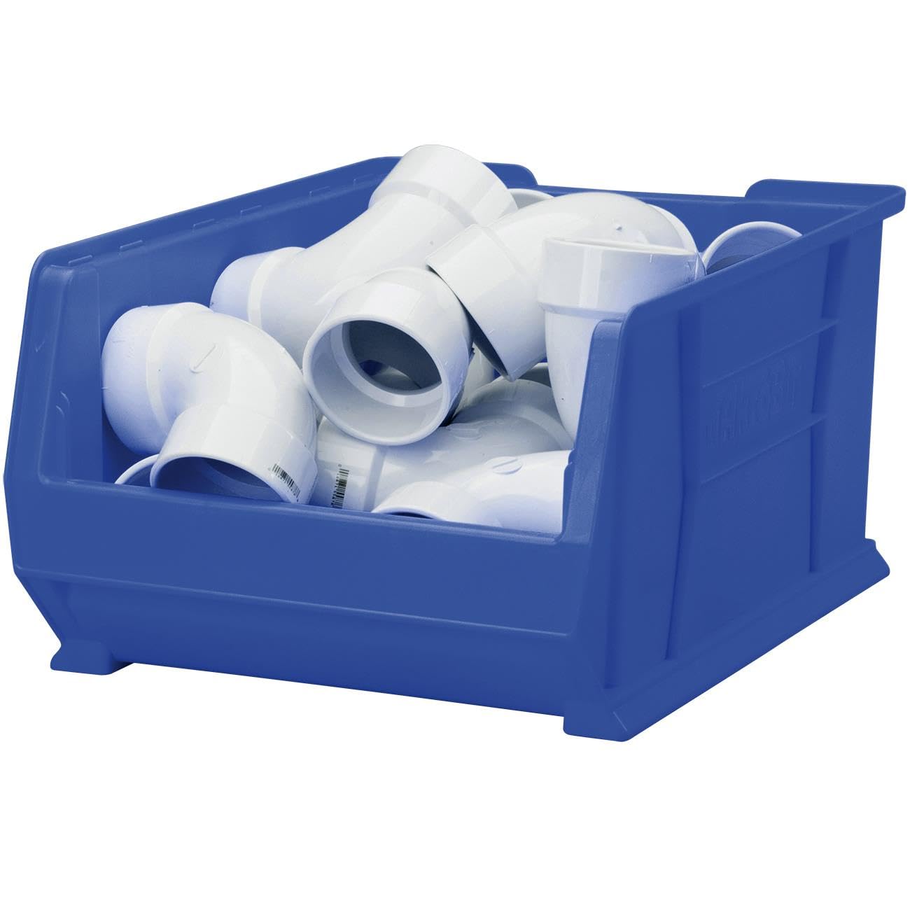 Akro-Mils 30288 Super-Size AkroBins Plastic Storage Bins, Space-Saving Stackable Bins for Garage, Classroom, Warehouse Organization, 24" L x 16" W x 11" H, Blue, 1-Pack