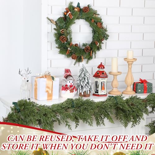 12 Pack Christmas Garland Hangers - Adhesive Silicone Wreath Hooks for Mantle