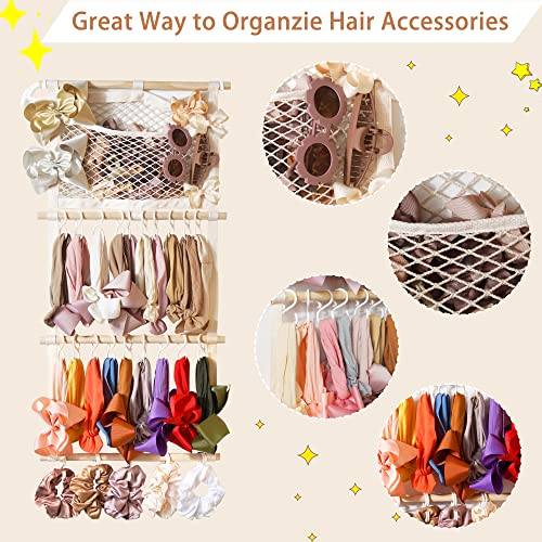 Baby Headband Holder and Hair Bow Organizer Wall Hanging Nursery Decor