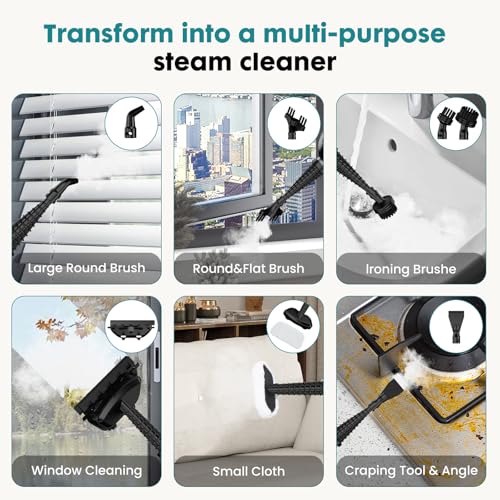 10-in-1 Multifunctional Steam Mop, Detachable Handheld Steam Cleaner