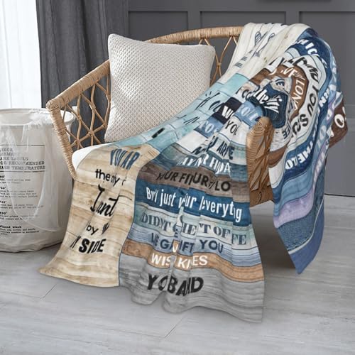 Menghao 60x80 Blue Wife Blanket – Premium Soft Flannel Throw Gift for Wife