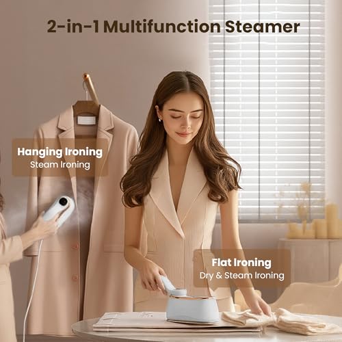 Portable 1200W Clothes Steamer with Ceramic Panel and 220ml Water Tank