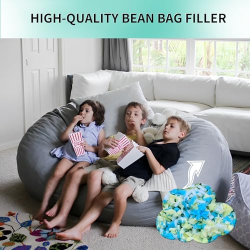 10lbs Shredded Memory Foam Bean Bag Filler for Pillows and Pet Beds