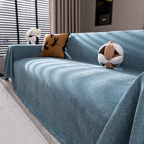 Non-Slip Couch Cover for Dogs - Washable Chenille, 71"x102"