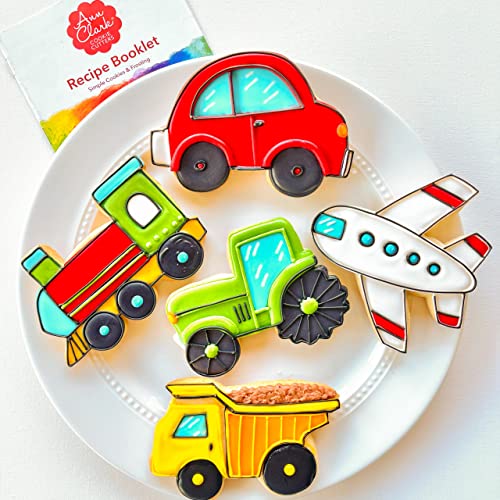 Ann Clark 5-Piece Transportation Cookie Cutter Set – Made in USA