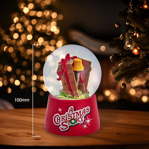 100mm Musical Leg Lamp Waterglobe - Festive Christmas Tabletop Decor
