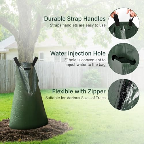 20 Gallon Slow Release Tree Watering Bags, 20 Pack - PVC Drip Irrigation