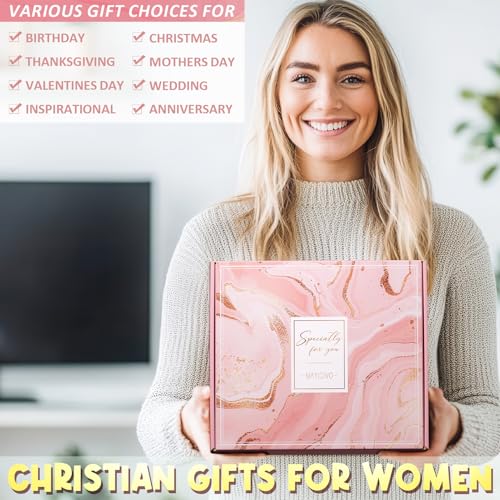 MAYICIVO Christian Gifts for Women Inspirational Religious Gift Set for Mom Sister - Faith & Motivation